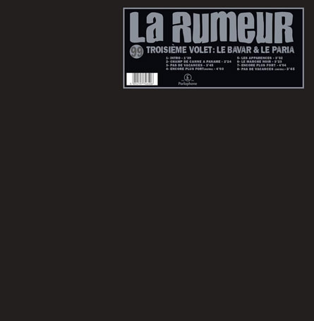 La rumeur bavar et paria vinyle lp edition ep maxi