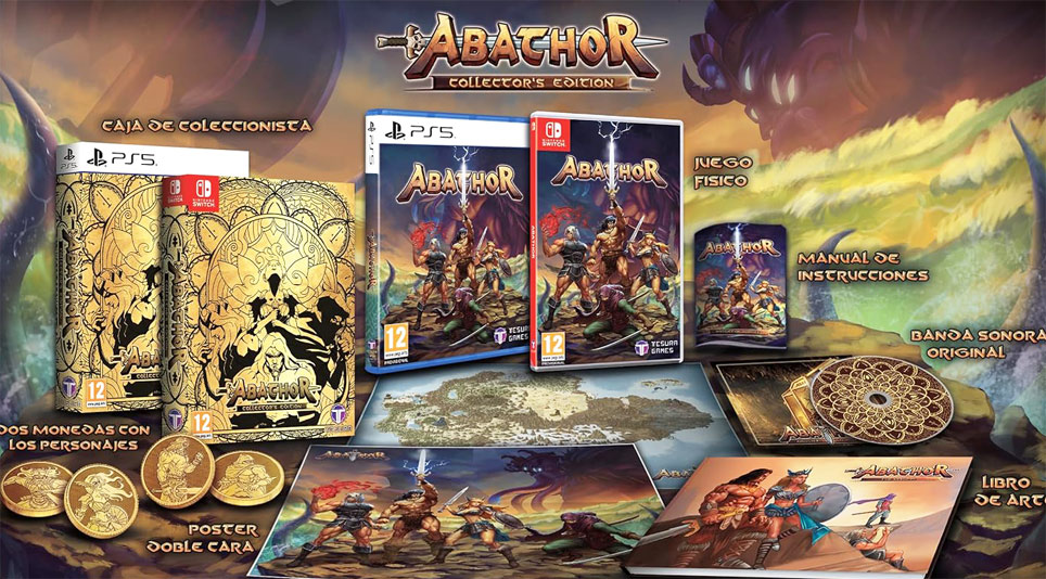 Abathor ps5 nintendo switch coffret collector jeux video 2024