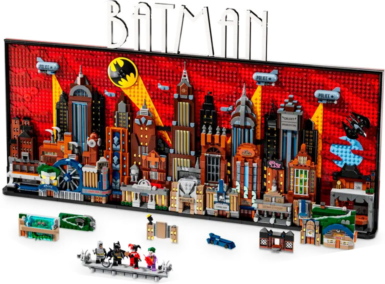 Lego batman serie animee gotham city tableau 76271