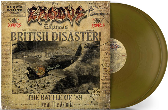 Exodus live british disaster live astoria 89 edition double vinyl lp 2lp