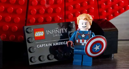 figurine lego captain america