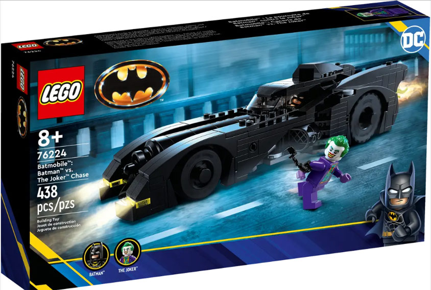 Batmobile LEGO 76224 tim burton joker batman collection 2023