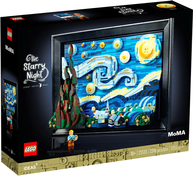 Vincent van Gogh Nuit etoilee 21333 collection LEGO IDEAS