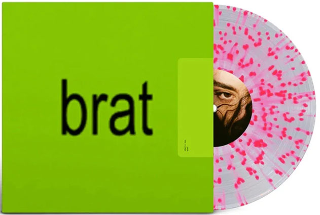 charli xcx brat splatter vinyl colore