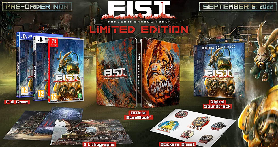 FIST Forged in shadow ps5 ps4 xbox nintendo switch edition collector limitee