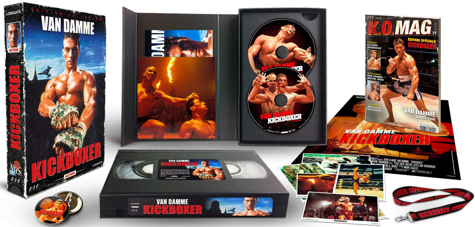kickboxer coffret collector Bluray DVD vhs edition limitee esc