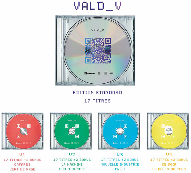 vald nouvel album 2022 V coffret collector CD Vinyle LP