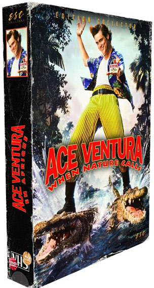 Ace Ventura en Afrique edition limitee Blu ray DVD coffret vhs esc