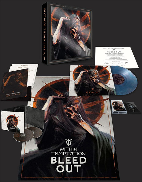bleed out within temptation album coffret box collector deluxe vinyl lp cd k7
