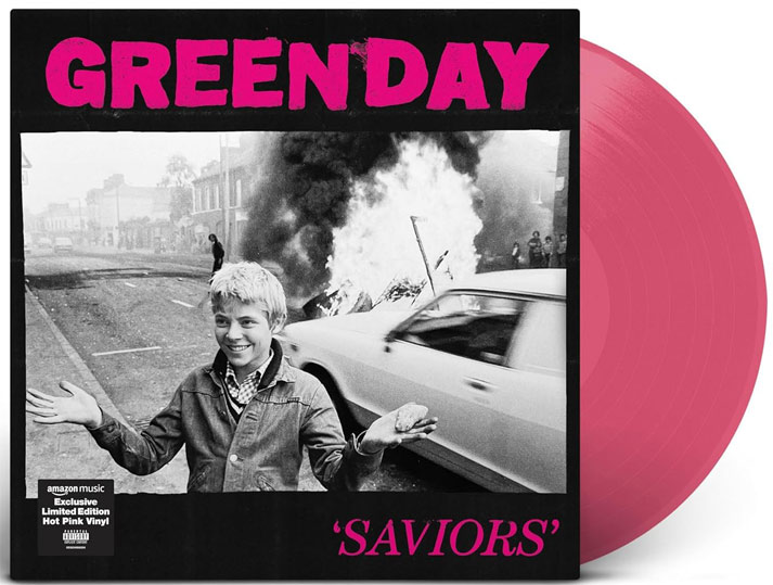 Greenday nouvel album saviors vinyl LP colore