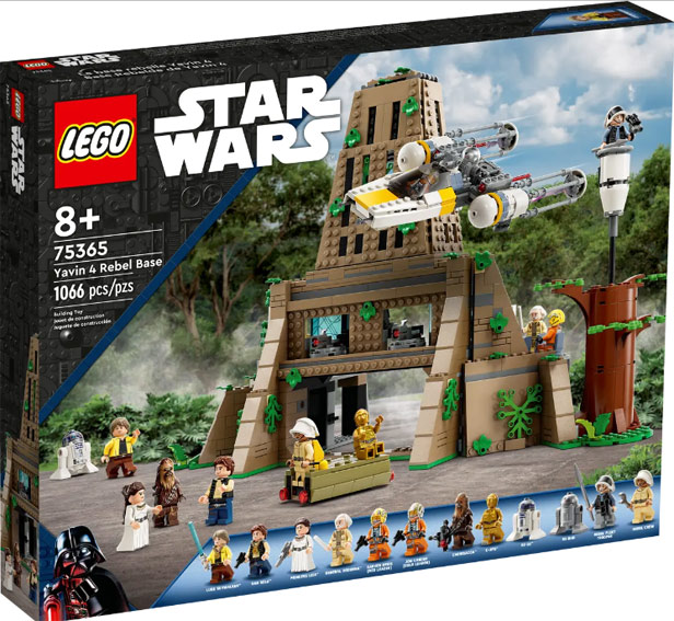 lego star wars base rebelle Yavin 75365