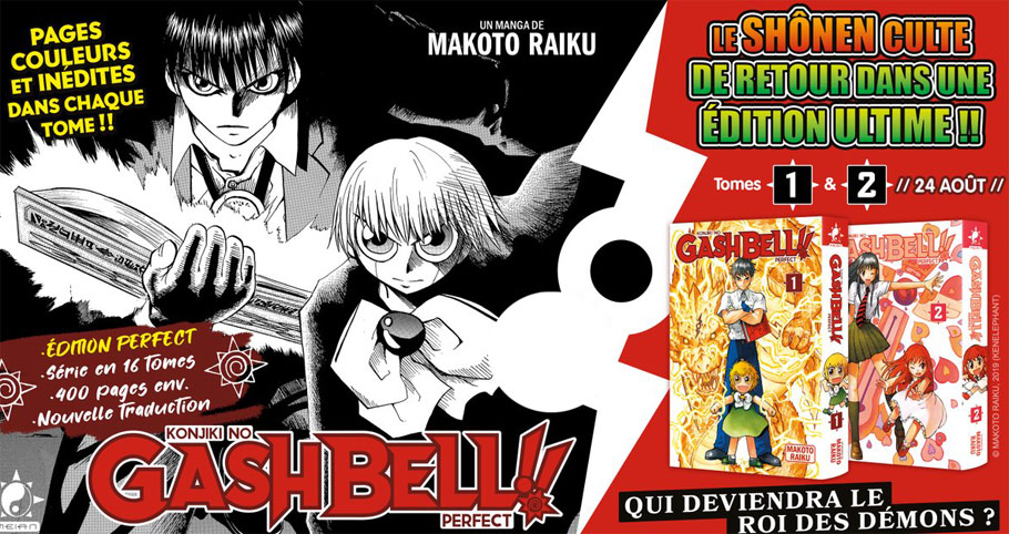 manga gash bell perfect edition collector