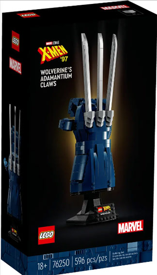 Lego x men Marvel Wolverine adamantium claws griffes 76250