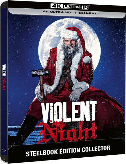 Violent Night steelbook collector film horreur noel bluray 4k ultra hd