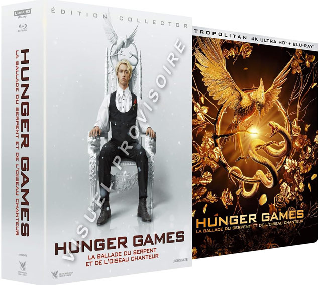 Hunger games steelbook coffret collector bluray 4k ballade serpent oiseau chanteur