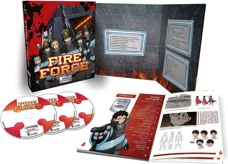 fire force coffret collector Blu ray integrale anime pompier