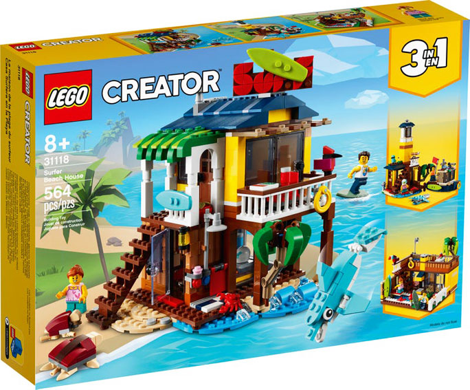 Lego creator La maison sur la plage du surfeur 31118