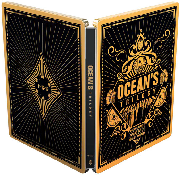trilogie oceans steelnook bluray 4k ocean 11 12 13 steelbook collector