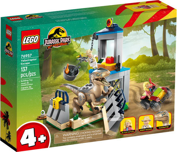 Lego evasion du velociraptor 76957 Jurassic World