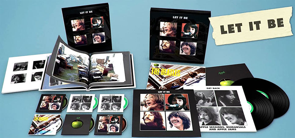Beatles let it be coffret deluxe 5 Vinyle LP CD Bluray 50th anniversary 2021