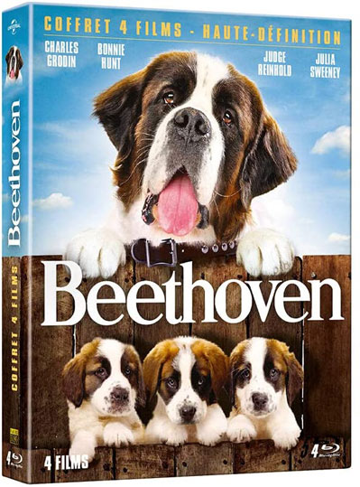 Beethoven coffret collection 4 films Blu ray DVD version restauree