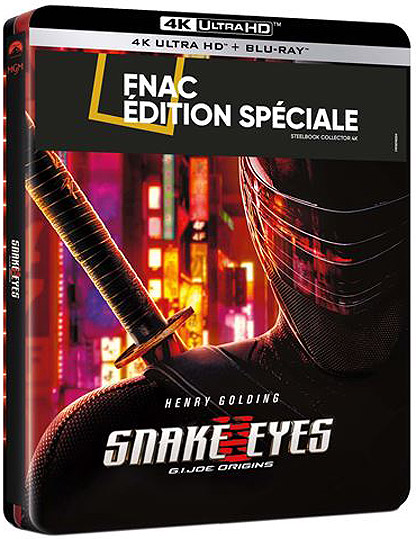 Snake Eyes Steelbook Collector bluray 4K ultra HD GI JOE