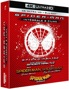 spiderman integrale 8 film bluray 4k