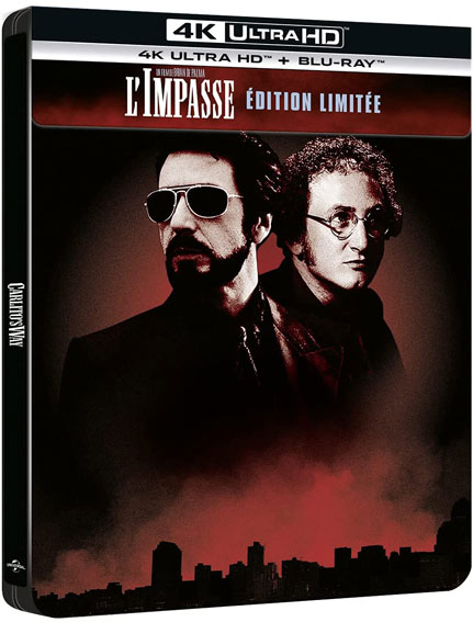 Limpasse film brian de palma edition steelbook Blu ray 4k Ultra HD