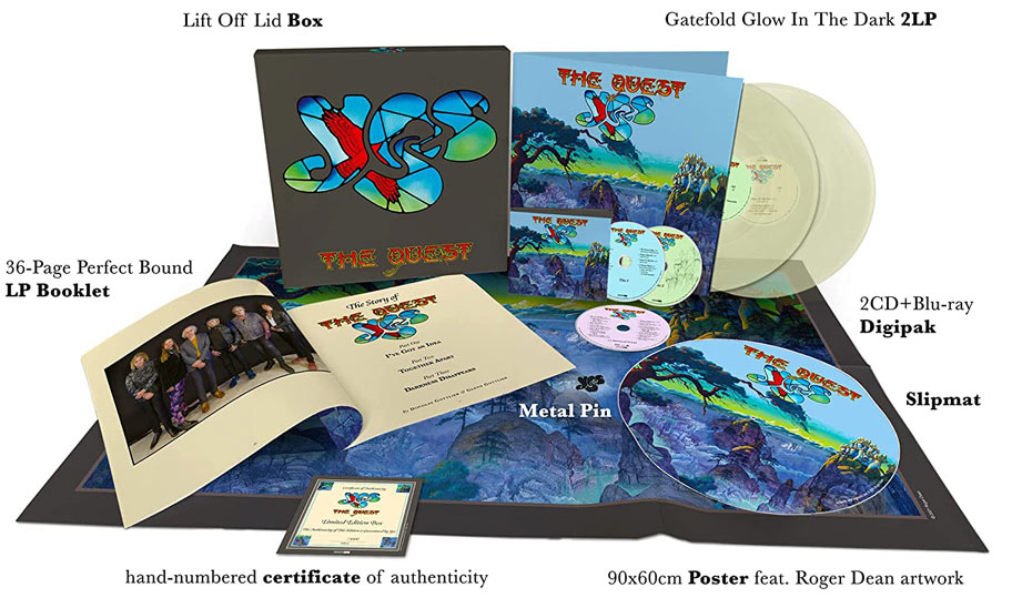 Yes nouvel album The Quest coffret collector Vinyle LP CD Bluray 2021
