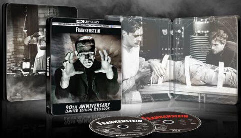 Frankenstein film 90th edition steelbook collector bluray 4k ultra hd