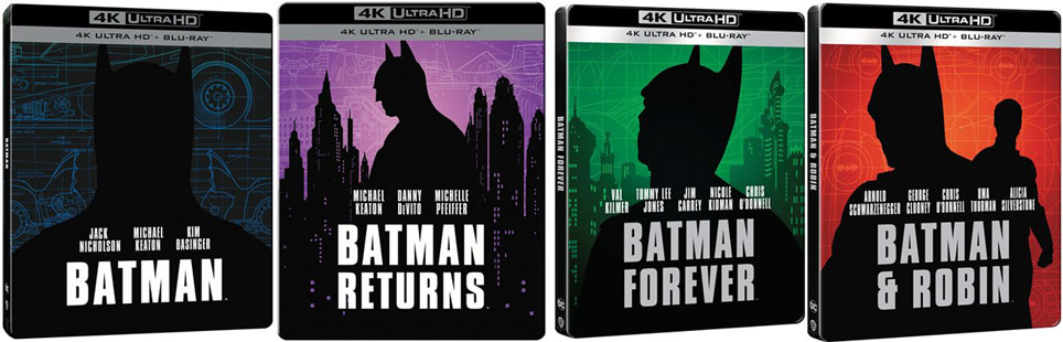Collection steelbook batman 4 films bluray 4k ultra hd edition collector 2023