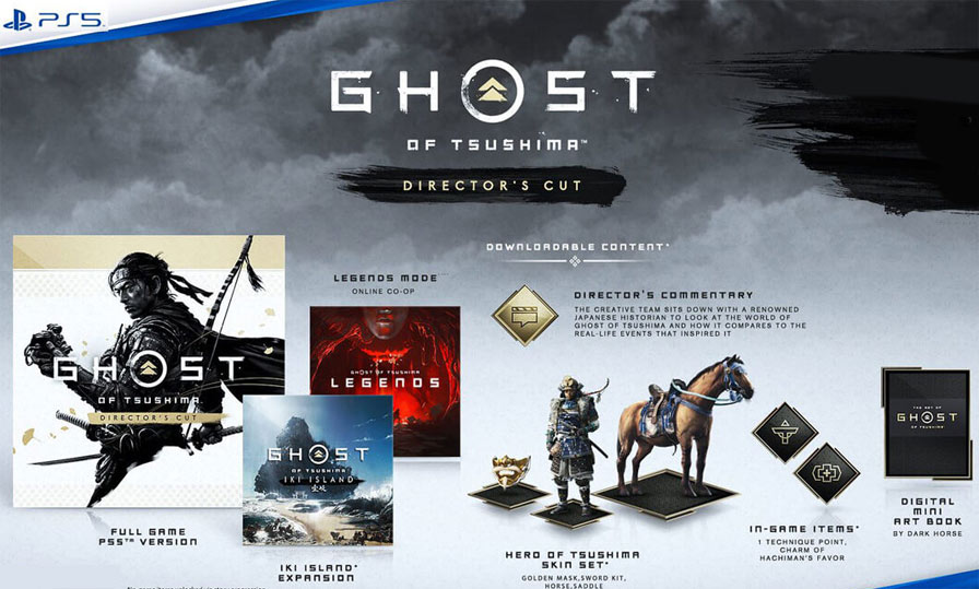 Ghost of tsushima PS5 edition deluxe