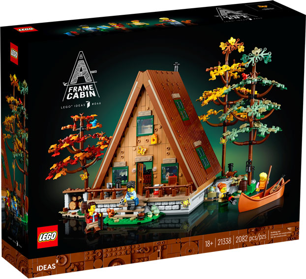 Lego cabaneen A bois frame cabin 21338