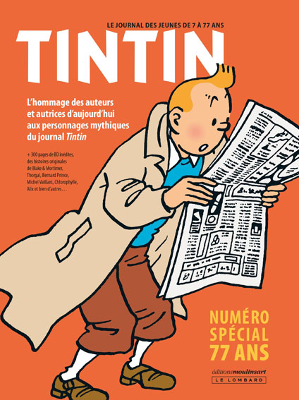 le journal de tintin edition speciale luxe 77 ans anniversaire 2023