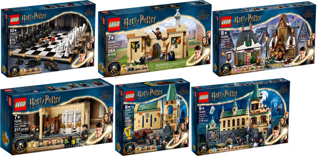 lego harry potter figurine 20 years collection dore or gold