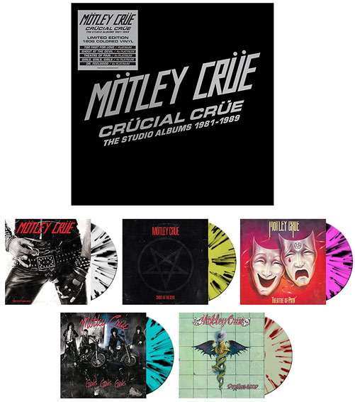 Motley Crue coffret integrale studio album vinyl LP edition collector deluxe