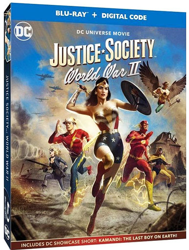justice society wolrd war II bluray dvd coffret collector figurine