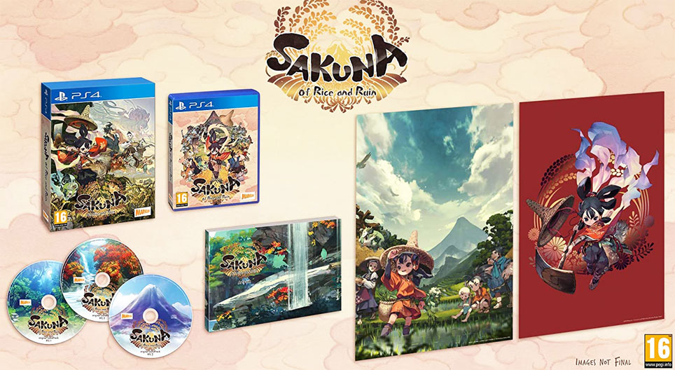Sakuna of rice and ruin PS4 Nintendo Switch edition collector limitee