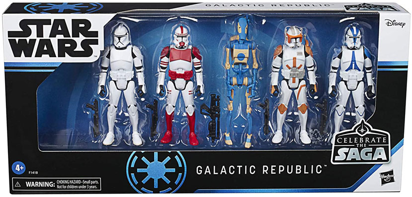 Pack figurines star wars galactic Republic