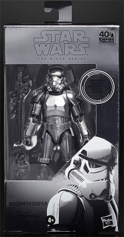 Carbonized figurine stormtrooper black series Star Wars figure collector