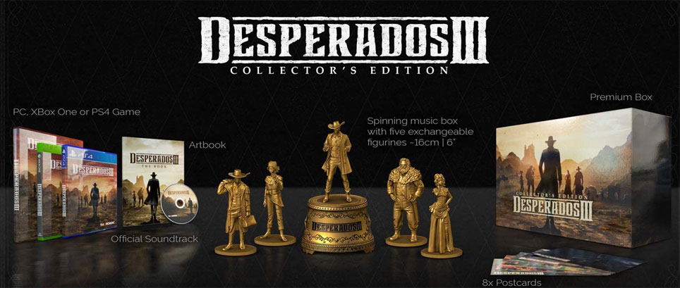 Desperados 3 coffret collector edition limitee PS4 Xbox PC