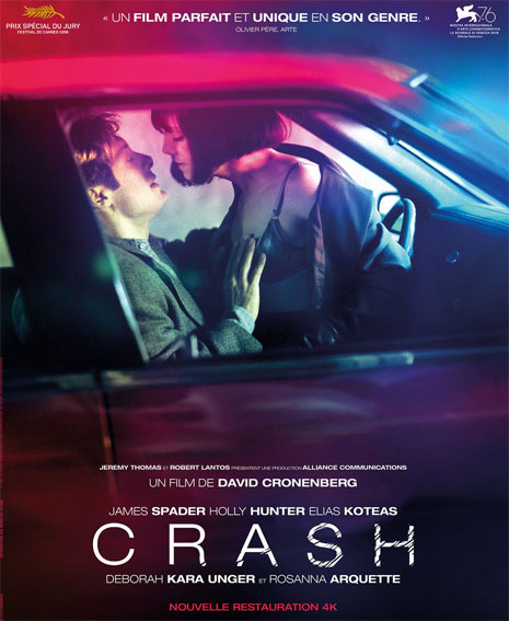 Crash david cronenberg Blu ray 4K edition collector limitee Carlotta
