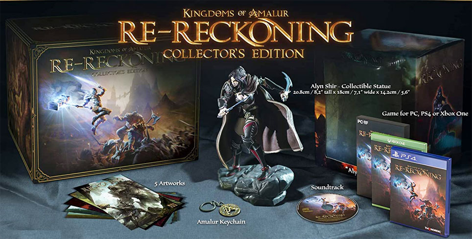 RE Reckoning edition collector PS4 xbox 2020 coffret figurine steelbook