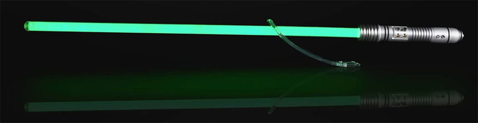 star wars Black Series sabre laser Lightsaber vert green