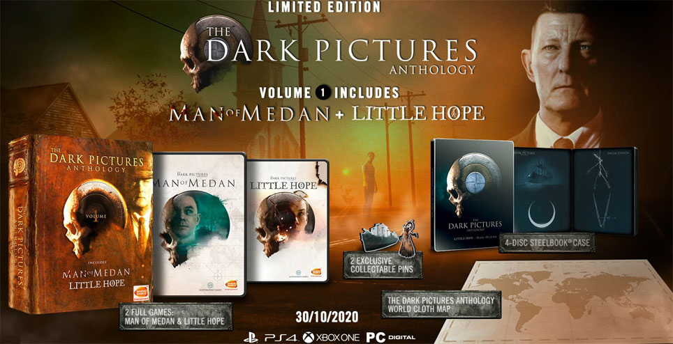 dark picture anthology edition limitee ps4 xbox pc steelbook
