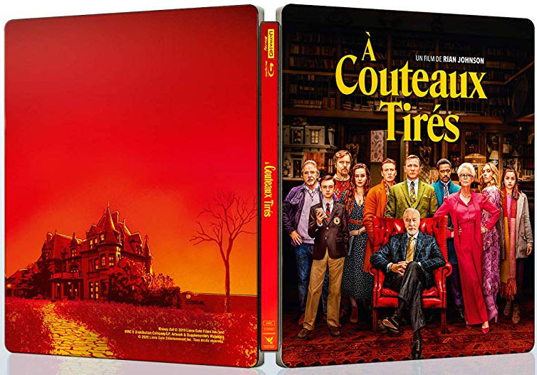 a couteaux tires Steelbook collecto Bluray 4K ultra HD edition limitee