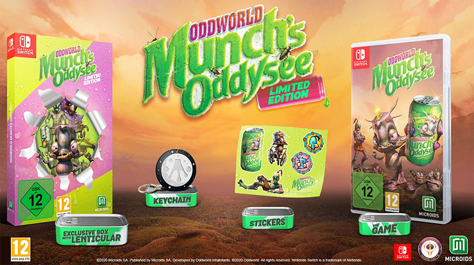 edition collector Oddworld Nintendo Switch coffret limite