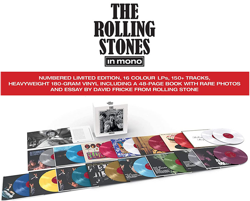 rolling stones in mono coffret box collector 16 vinyl LP 180gr 16LP edition limite