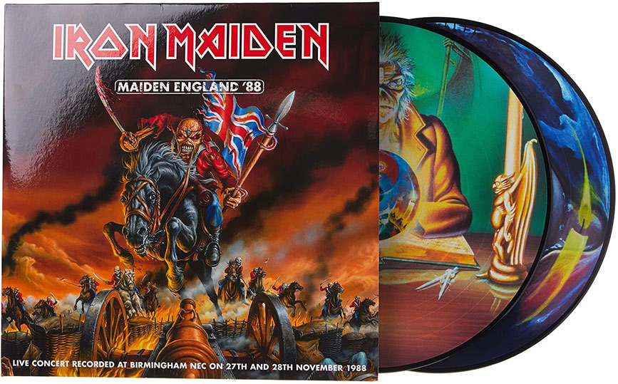 Iron Maiden Live england 1988 88 ediiton collector 2 Vinyles LP 2LP Colore