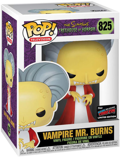 Burns Vampire figurine funko pop simpson collection edition limitee comic con